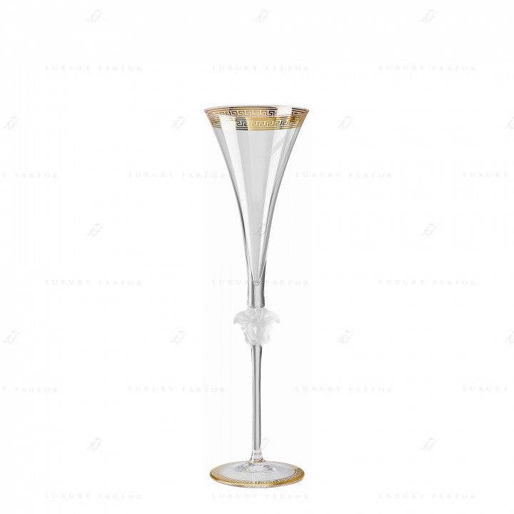 Флюте для шампанского 196мл коллекции Medusa d'Or бренда Rosenthal Versace