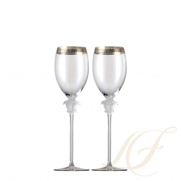 Набор из 2 Бокалов для белого вина 333мл коллекции Medusa d'Or бренда Rosenthal Versace