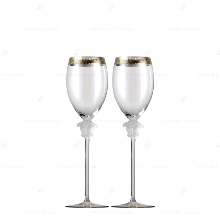 Набор из 2 Бокалов для белого вина 333мл коллекции Medusa d'Or бренда Rosenthal Versace