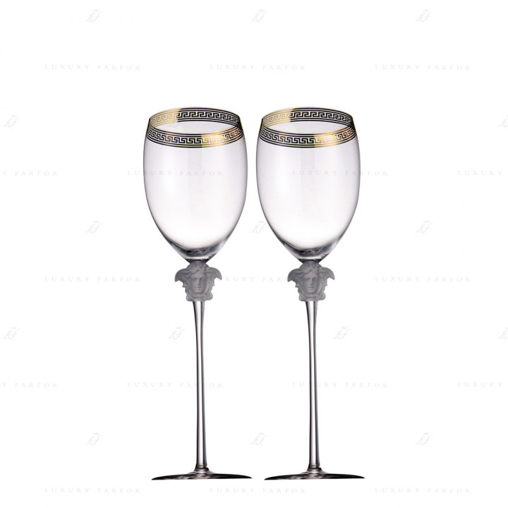 Набор из 2 Бокалов для воды 474мл коллекции Medusa d'Or бренда Rosenthal Versace