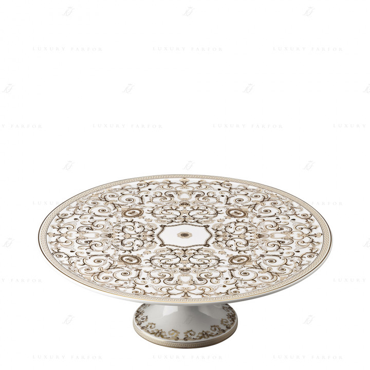 Тарелка тортовая на ножке 33см коллекции Medusa Gala бренда Rosenthal Versace