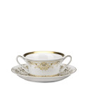 Чаша суповая с блюдцем 0,30л коллекции Medusa Gala Gold бренда Rosenthal Versace