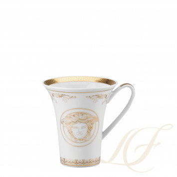 Чашка эспрессо с блюдцем 0,09л коллекции Medusa Gala Gold бренда Rosenthal Versace