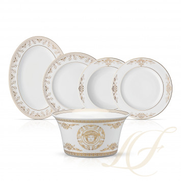 Столовый сервиз на 6 персон коллекции Medusa Gala бренда Rosenthal Versace