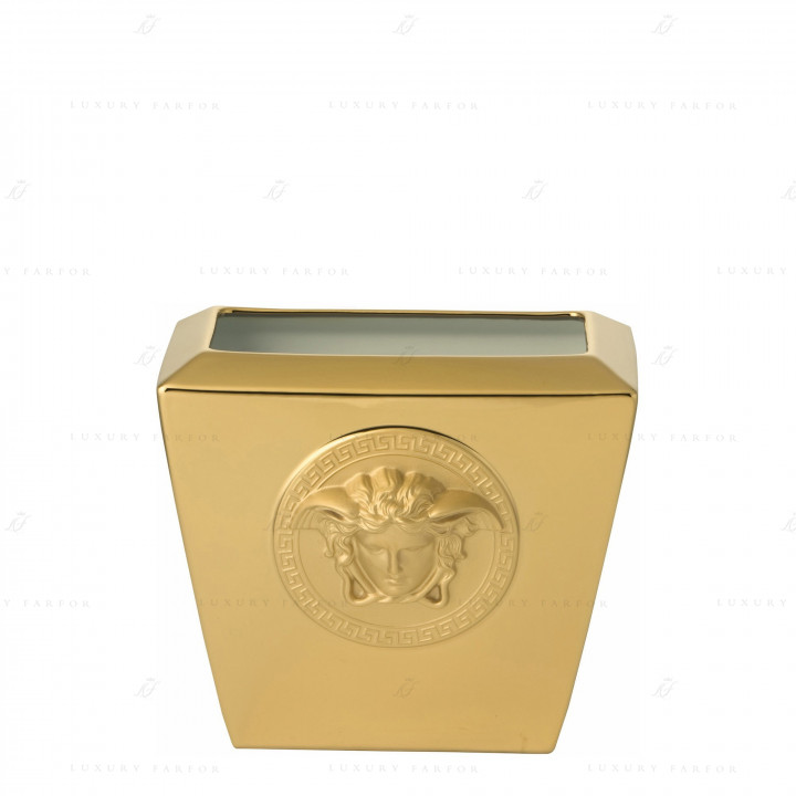 Ваза 18см коллекции Medusa gold бренда Rosenthal Versace