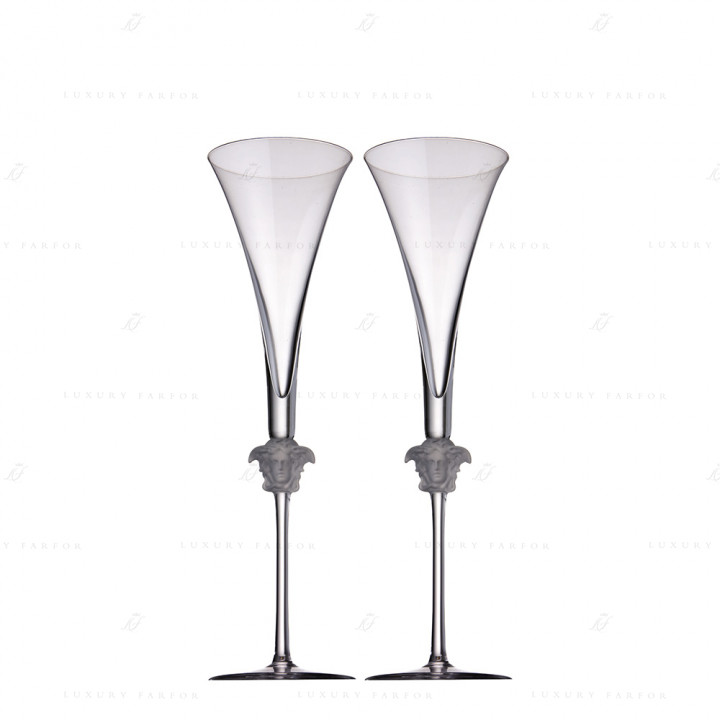 Набор из 2 Флюте для шампанского 196мл коллекции Medusa Lumière бренда Rosenthal Versace