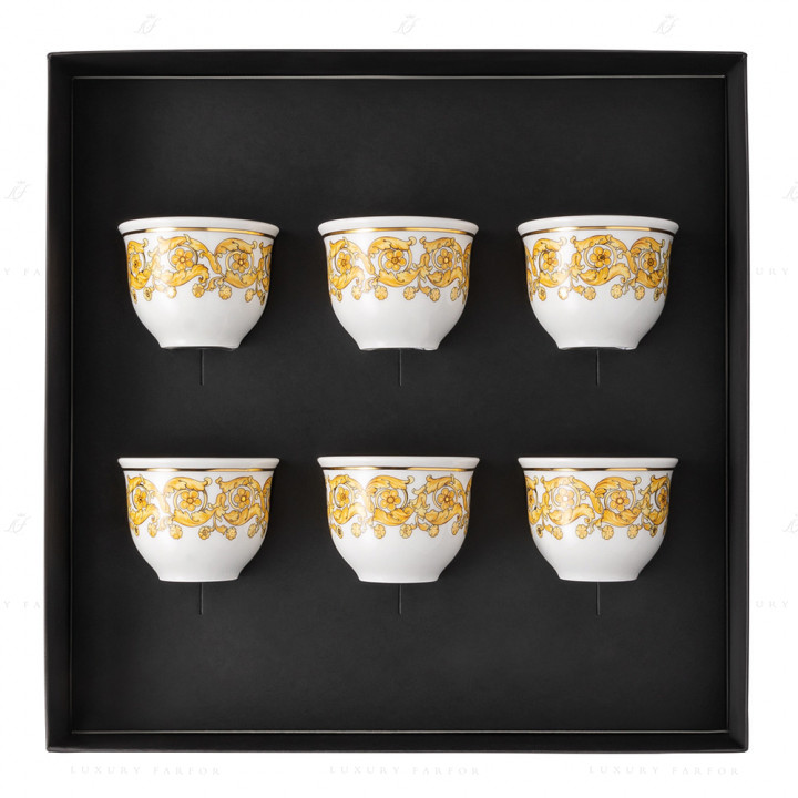Набор из 6 кружек 0,08л коллекции Medusa Rhapsody бренда Rosenthal Versace