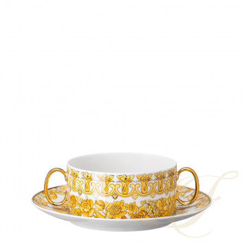 Чаша суповая с блюдцем 0,28л коллекции Medusa Rhapsody бренда Rosenthal Versace