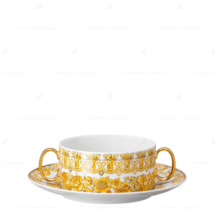 Чаша суповая с блюдцем 0,28л коллекции Medusa Rhapsody бренда Rosenthal Versace