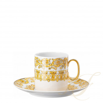Чашка кофейная с блюдцем 0,23л коллекции Medusa Rhapsody бренда Rosenthal Versace