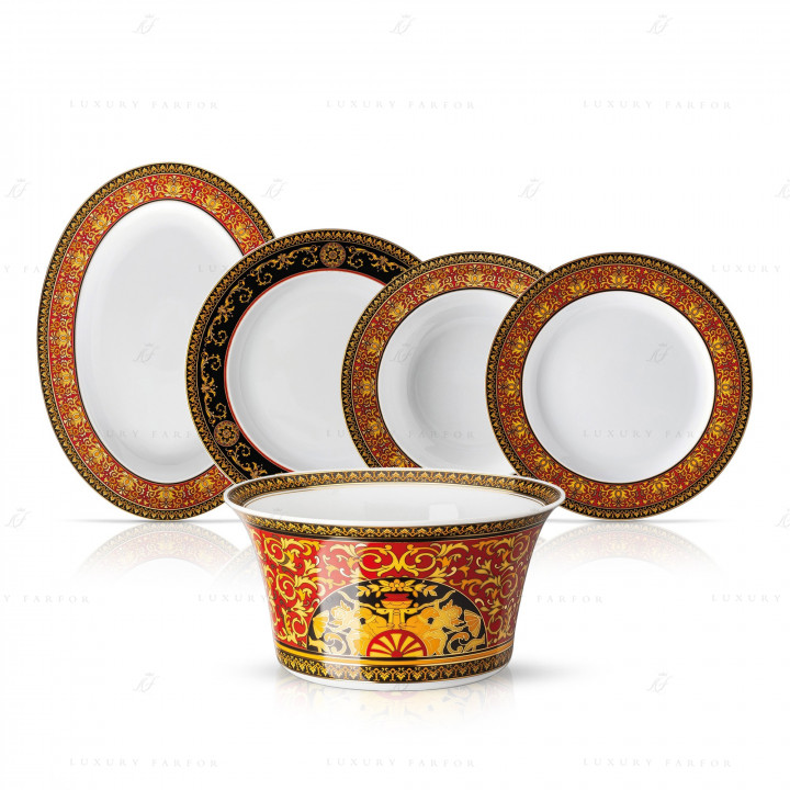 Столовый сервиз на 6 персон коллекции Medusa бренда Rosenthal Versace