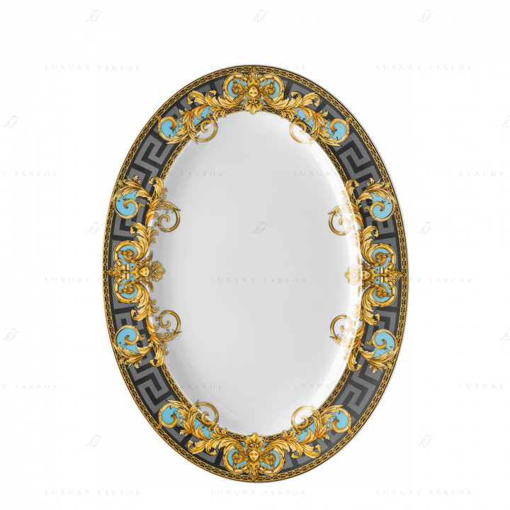 Блюдо овальное 40см коллекции Prestige Gala Le Bleu бренда Rosenthal Versace