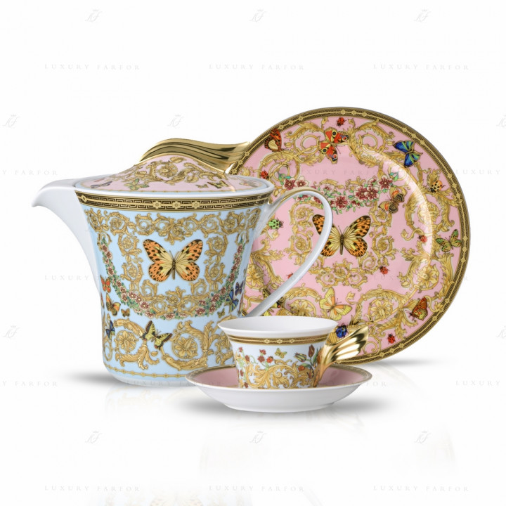 Чайный сервиз на 6 персон, 21 предмет коллекции Le Jardin de Versace бренда Rosenthal Versace