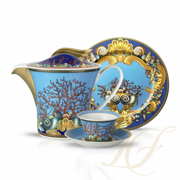 Столовый сервиз на 6 персон, 22 предмета коллекции Les Trésors de la Mer бренда Rosenthal Versace