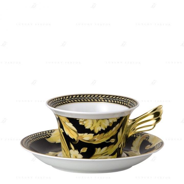 Чашка чайная с блюдцем 0,22л коллекции Vanity бренда Rosenthal Versace