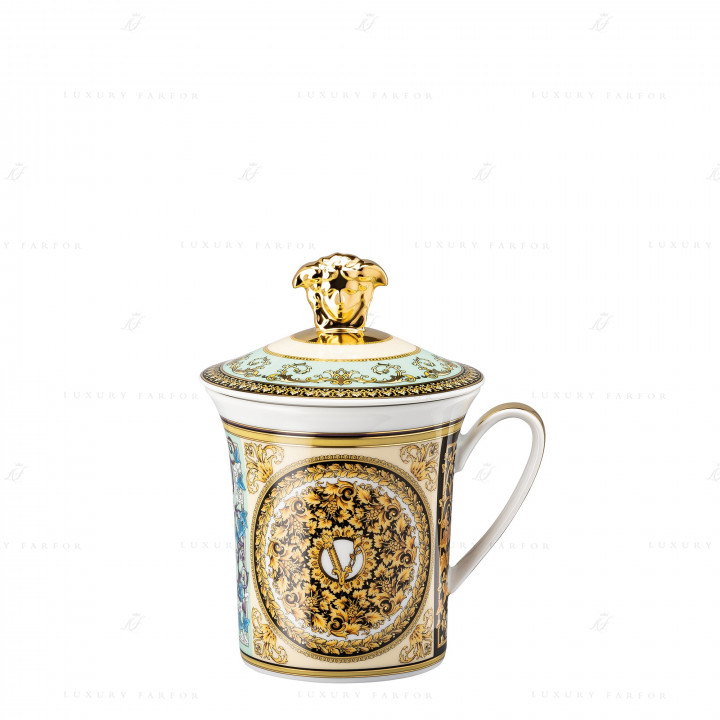 Кружка с крышкой 0,35л коллекции 2021 - Barocco Mosaic бренда Rosenthal Versace