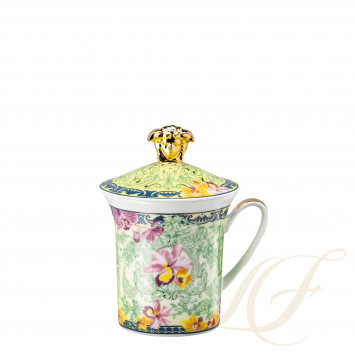 Кружка с крышкой 0,35л коллекции 2004 - D.V. Floralia бренда Rosenthal Versace