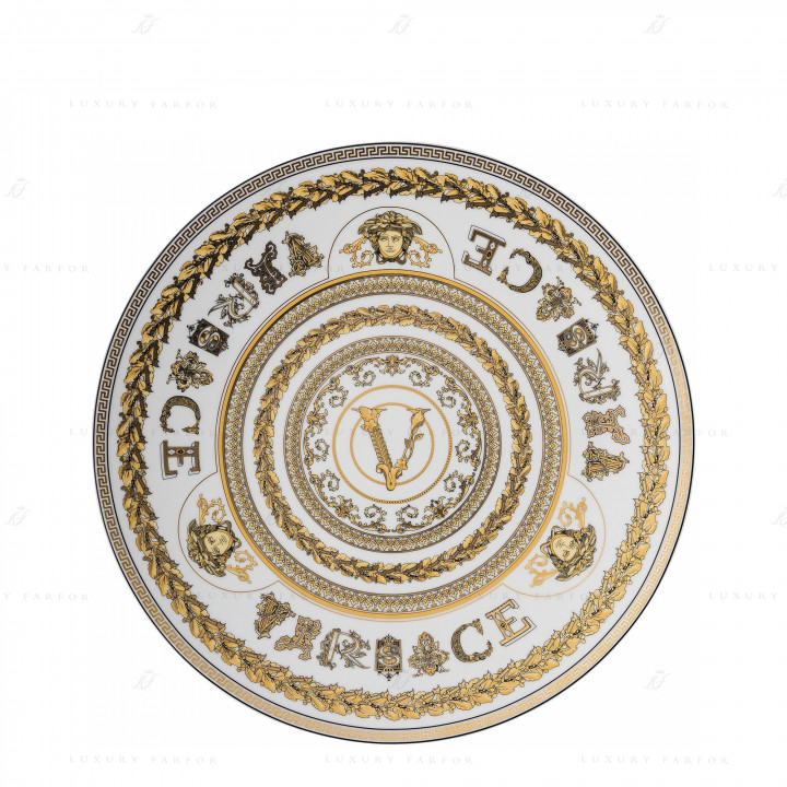 Тарелка подстановочная 33см коллекции Virtus Gala White бренда Rosenthal Versace