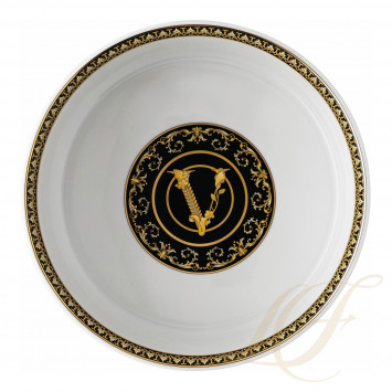 Салатник 22см коллекции Virtus Gala Black бренда Rosenthal Versace