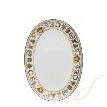 Блюдо овальное 33см коллекции Virtus Gala White бренда Rosenthal Versace