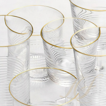 Бокал для воды 230мл коллекции Cadence Filet Or бренда St. Louis