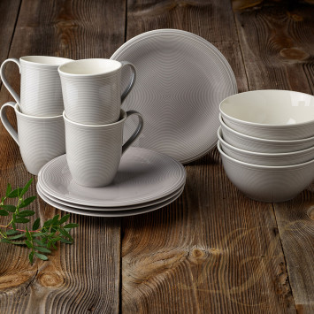 Набор из 12 предметов  коллекции Color Loop Stone бренда Villeroy & Boch