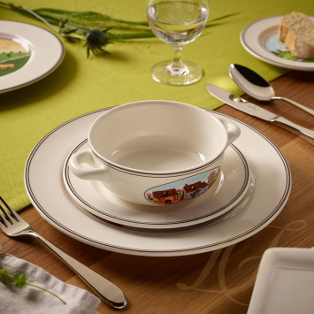 Чаша суповая с блюдцем 0,45л коллекции Design Naif бренда Villeroy & Boch