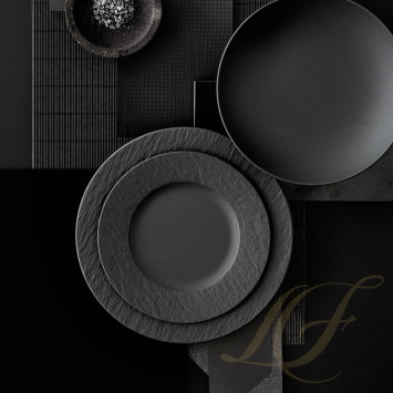 Тарелка закусочная 22см коллекции Manufacture Rock бренда Villeroy & Boch