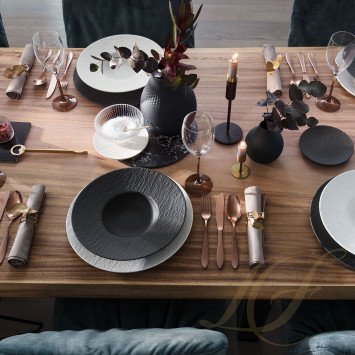 Тарелка для спагетти 28см коллекции Manufacture Rock бренда Villeroy & Boch