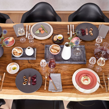 Тарелка гурман 32см коллекции Manufacture Rock Blanc бренда Villeroy & Boch