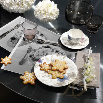 Тарелка закусочная 21см коллекции Mariefleur Gris бренда Villeroy & Boch