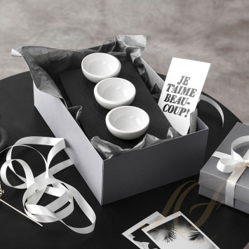 Набор 3 чаши для соуса с подносом 28см коллекции New Moon бренда Villeroy & Boch