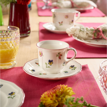 Чашка кофейная с блюдцем 0,15л коллекции Petite Fleur бренда Villeroy & Boch