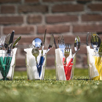 Набор столовых приборов из 24 предметов коллекции Play! Chocolate Brown 