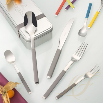 Набор столовых приборов из 24 предметов коллекции S+ Taupe 