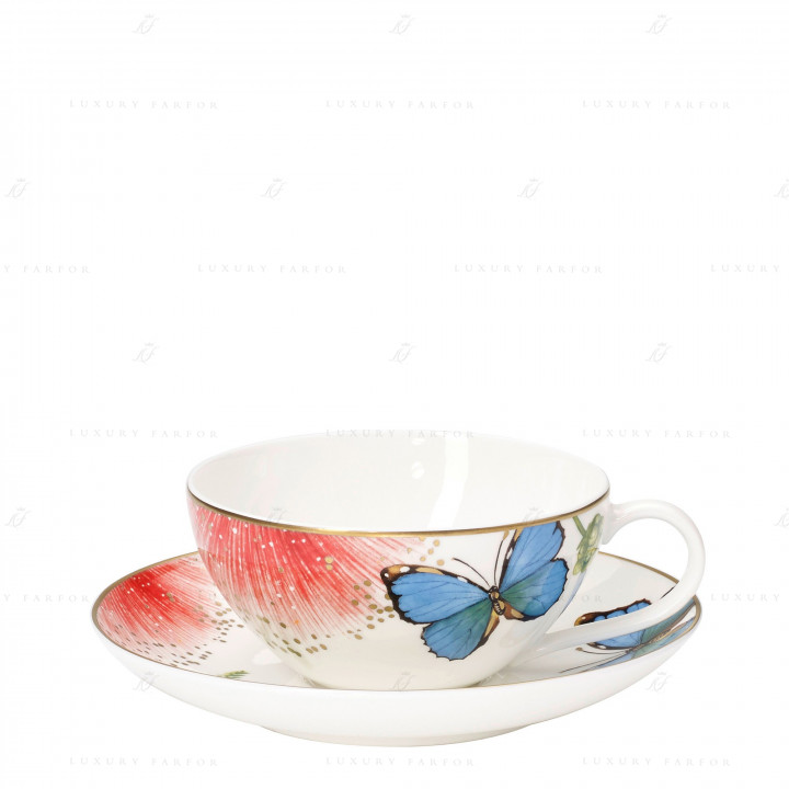 Чашка чайная с блюдцем 0,2л коллекции Amazonia Anmut бренда Villeroy & Boch
