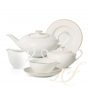 Чайный сервиз на 6 персон коллекции Anmut Gold бренда Villeroy & Boch