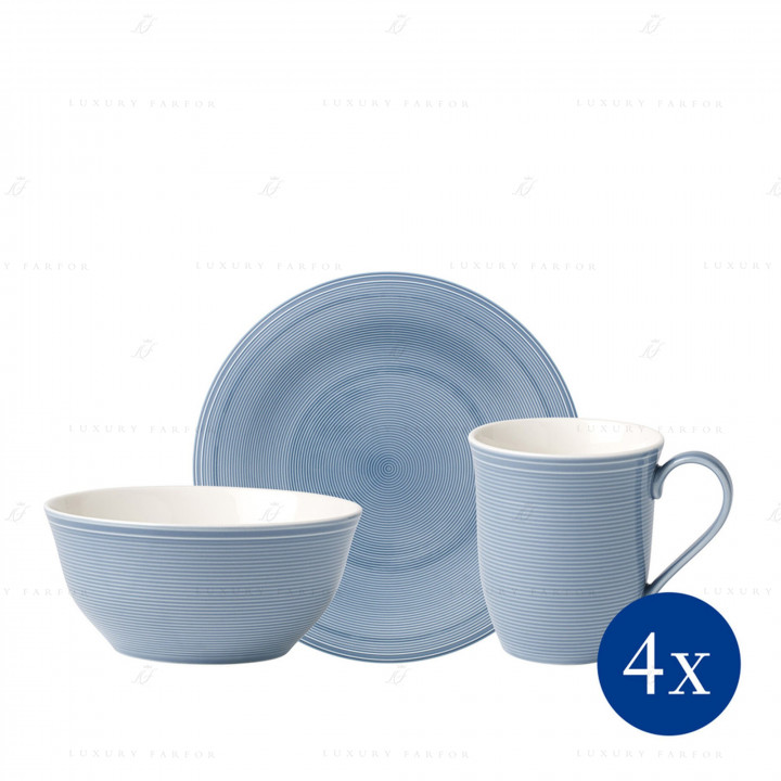 Набор из 12 предметов  коллекции Color Loop Horizon бренда Villeroy & Boch