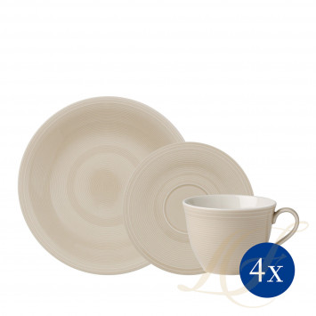 Набор из 12 предметов  коллекции Color Loop Sand бренда Villeroy & Boch