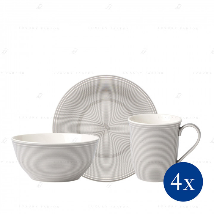 Набор из 12 предметов  коллекции Color Loop Stone бренда Villeroy & Boch