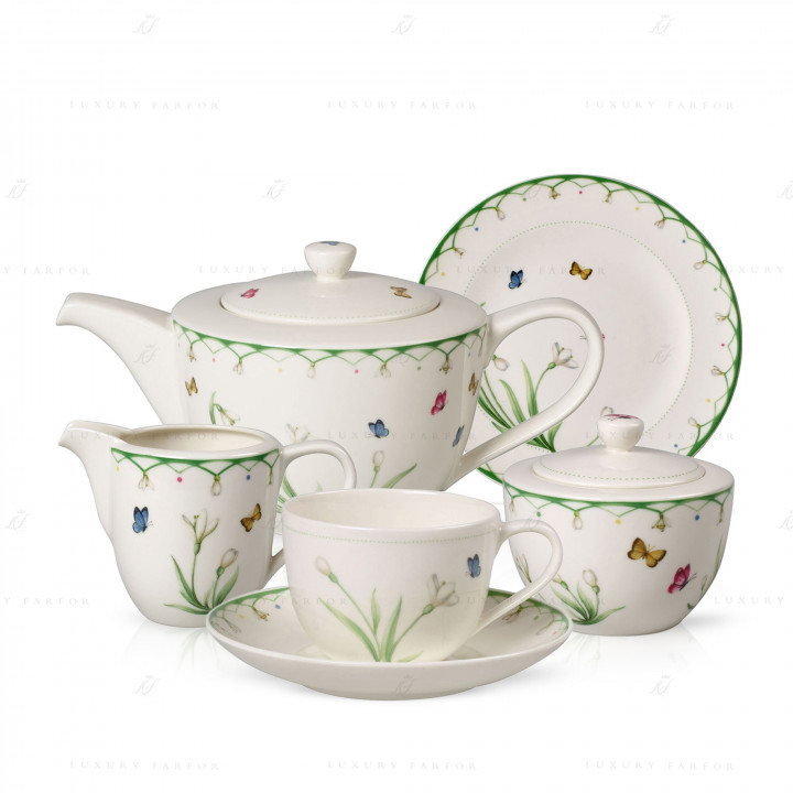 Чайный сервиз на 6 персон коллекции Colourful Spring бренда Villeroy & Boch
