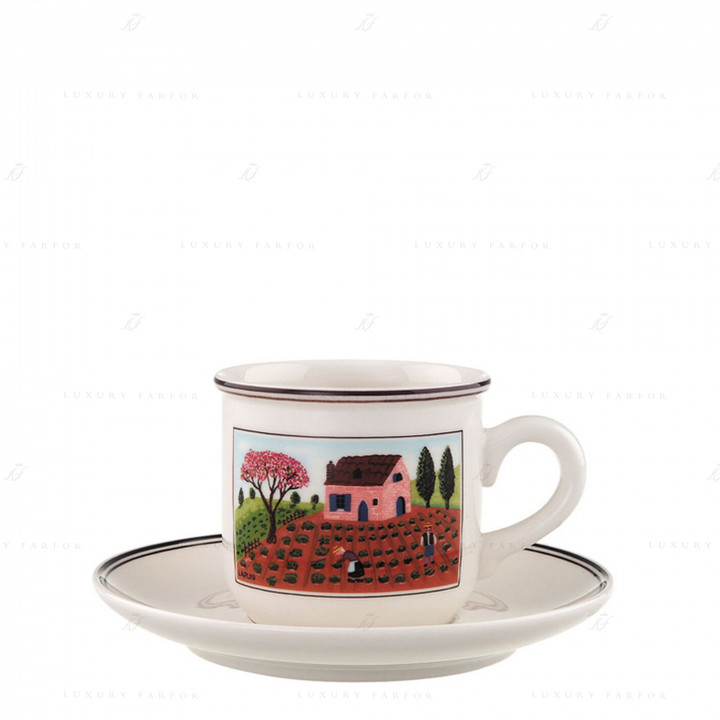 Чашка кофейная с блюдцем 0,2л коллекции Design Naif бренда Villeroy & Boch