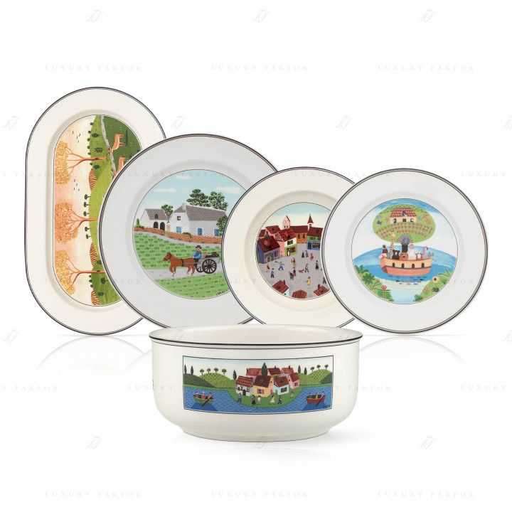 Столовый сервиз на 6 персон коллекции Design Naif бренда Villeroy & Boch