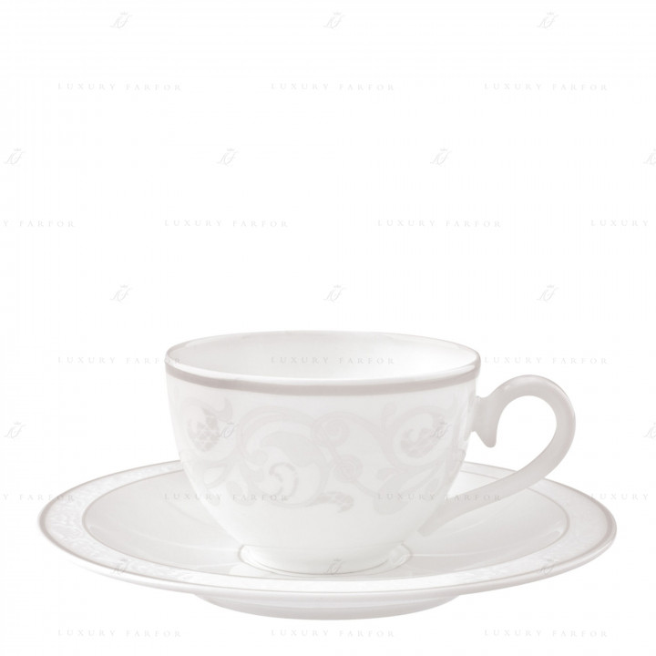 Чашка кофейная/чайная с блюдцем 0,2л коллекции Gray Pearl бренда Villeroy & Boch