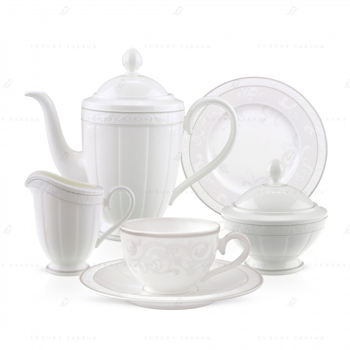 Кофейный сервиз на 6 персон коллекции Gray Pearl бренда Villeroy & Boch