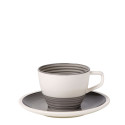 Чашка кофейная с блюдцем 0,25л коллекции Manufacture Gris бренда Villeroy & Boch