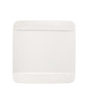 Тарелка главная квадратная 28см коллекции Manufacture Rock Blanc бренда Villeroy & Boch