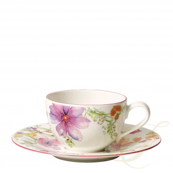 Чашка кофейная с блюдцем 0,25л коллекции Mariefleur бренда Villeroy & Boch