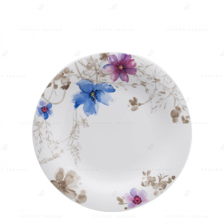 Тарелка главная 27см коллекции Mariefleur Gris бренда Villeroy & Boch