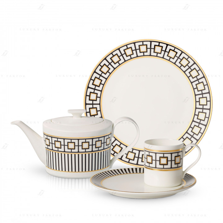 Кофейный сервиз на 6 персон коллекции MetroChic бренда Villeroy & Boch